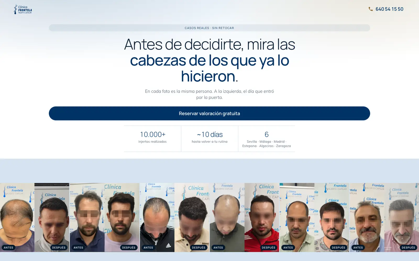 La misma web rehecha.